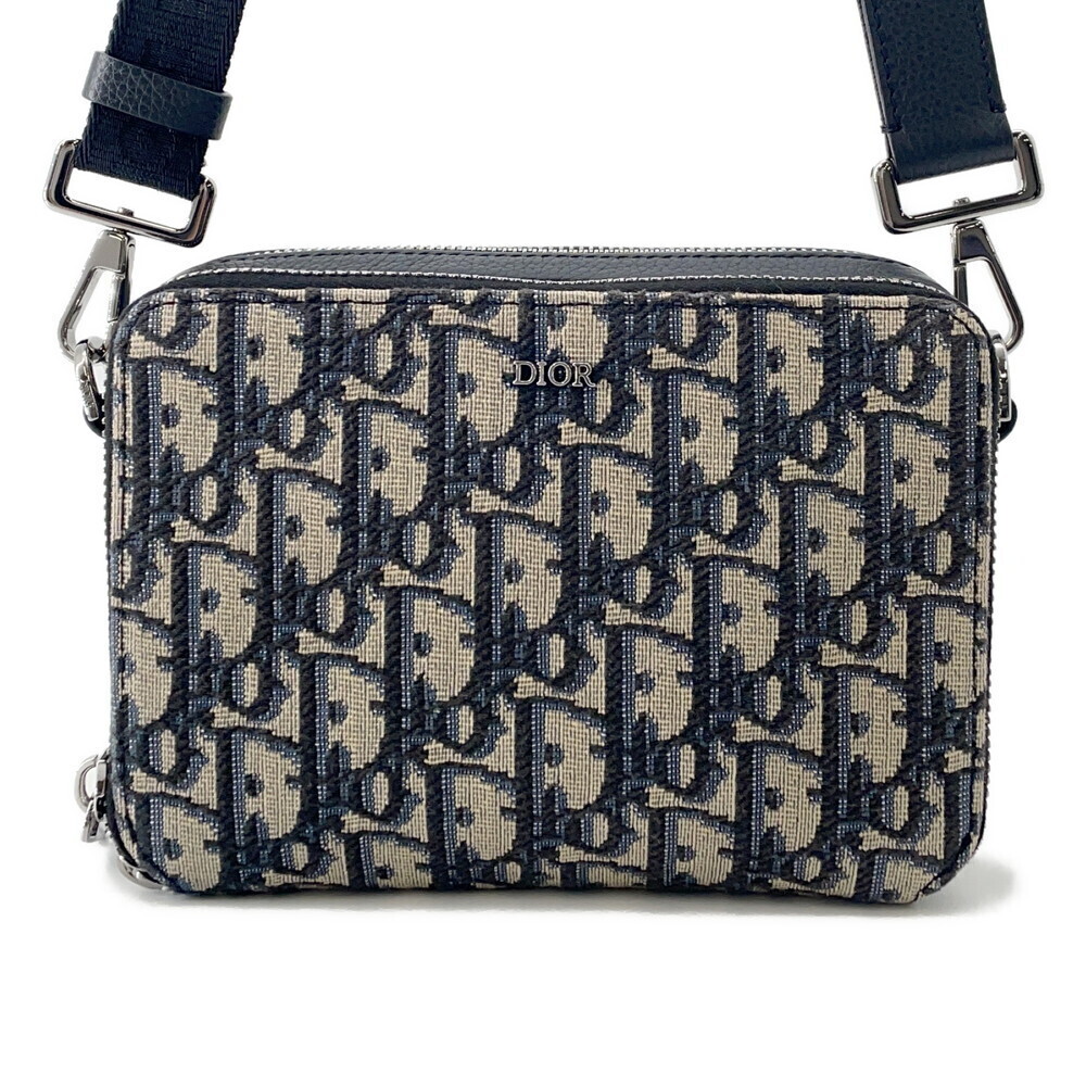 Christian Dior Shoulder Bag Oblique Canvas Trotter